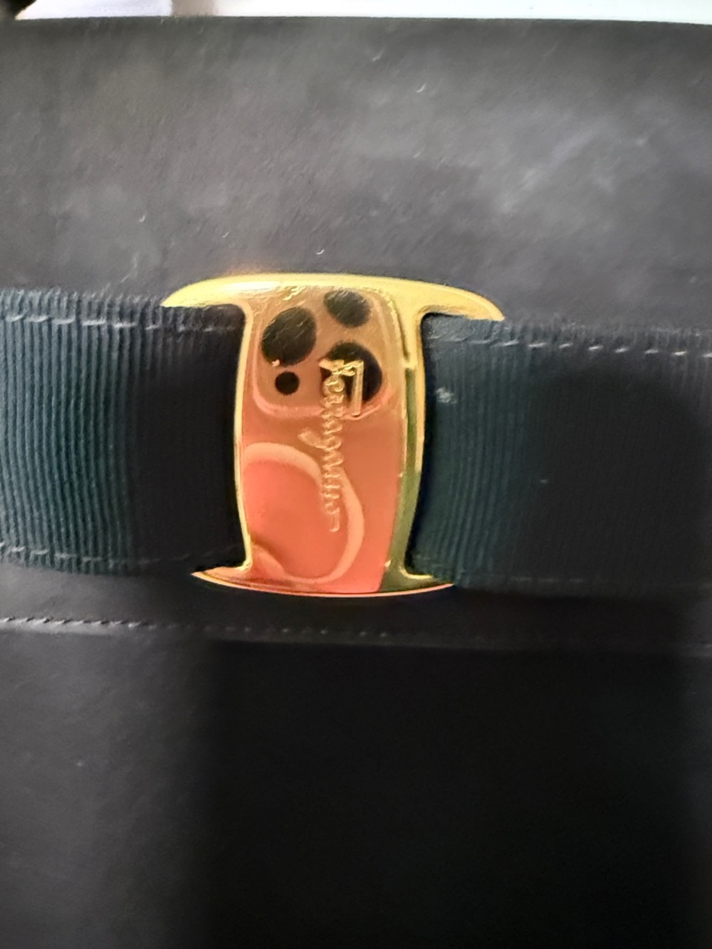 Salvatore Ferragamo Black Mini Top-Handle with Vara Bow and Gold Accent - Picture 5 of 15